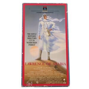 Lawrence of Arabia VHS 2 Tape Box Set RCA 1990 Restored Letterbox Edition